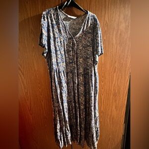 Floral Buttons Dress